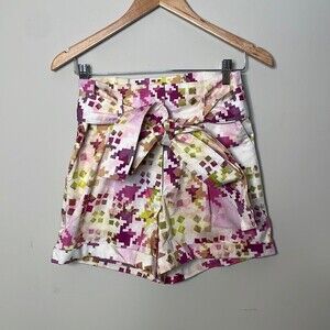 Silvia Tcherassi High Wasited Belted Velano Short XS